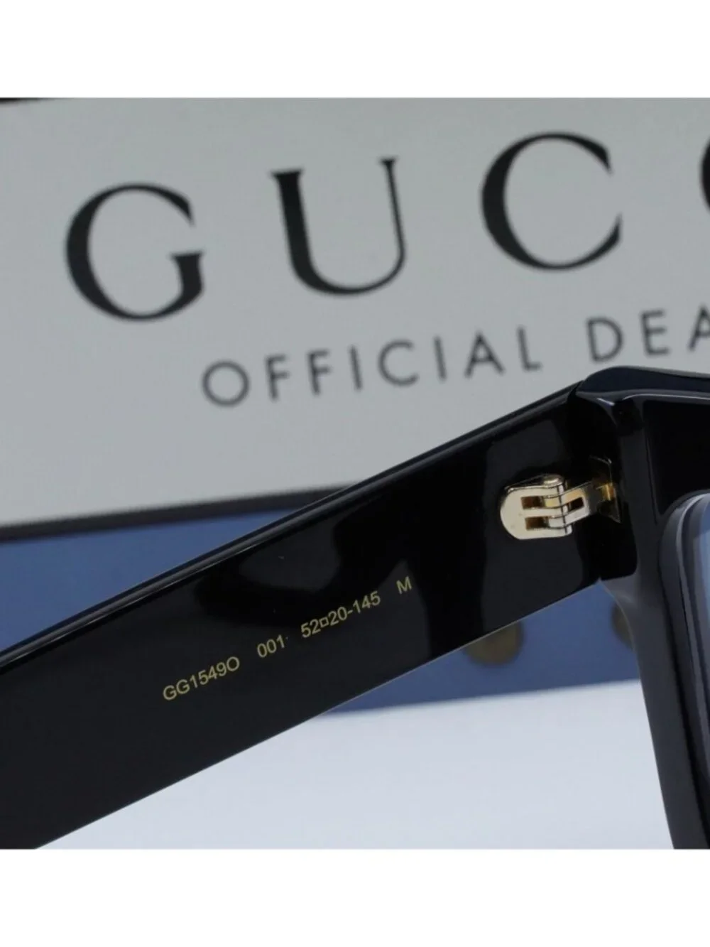 Gucci GG1549O 001 Square Eyeglasses 52mm - Black